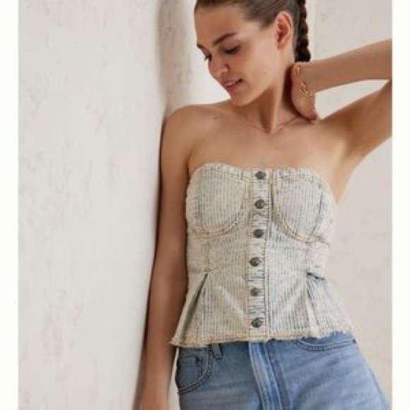Anthropologie button down corset. - Picture 4 of 4